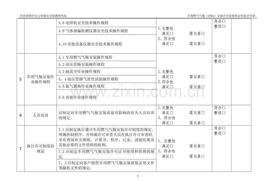 表二-质保体系评审表.doc_第3页