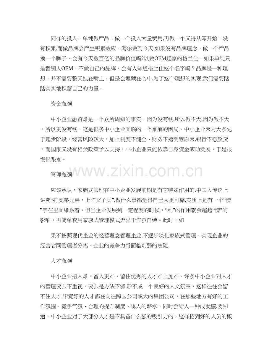 中小企业如何做强专业优势打造核心竞争力..doc_第3页