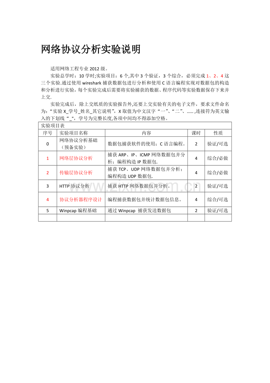 网络协议分析--实验指导书.doc_第2页