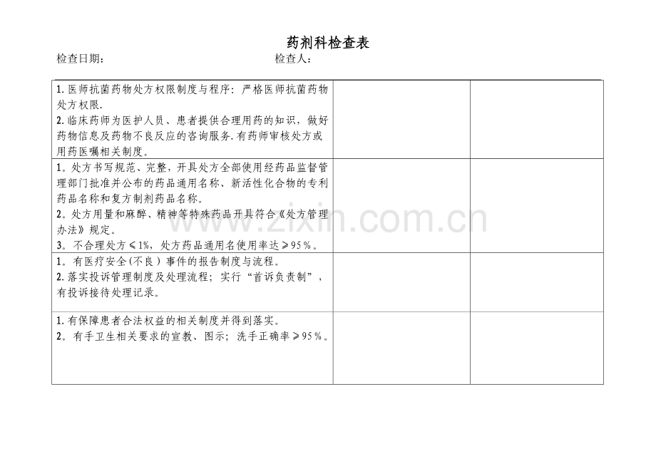 药剂科检查表.doc_第2页