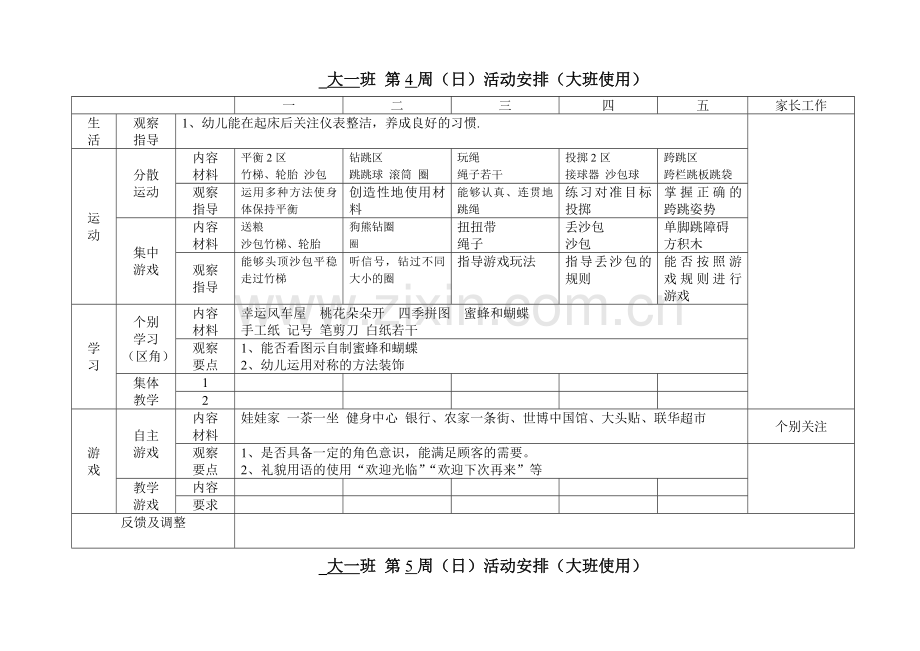 幼儿园大班周计划.doc_第3页