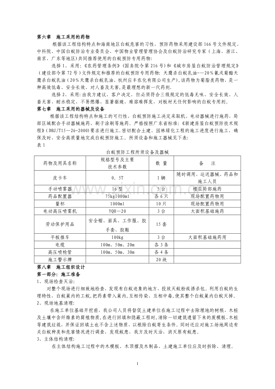 白蚁防治组织施工方案.doc_第2页