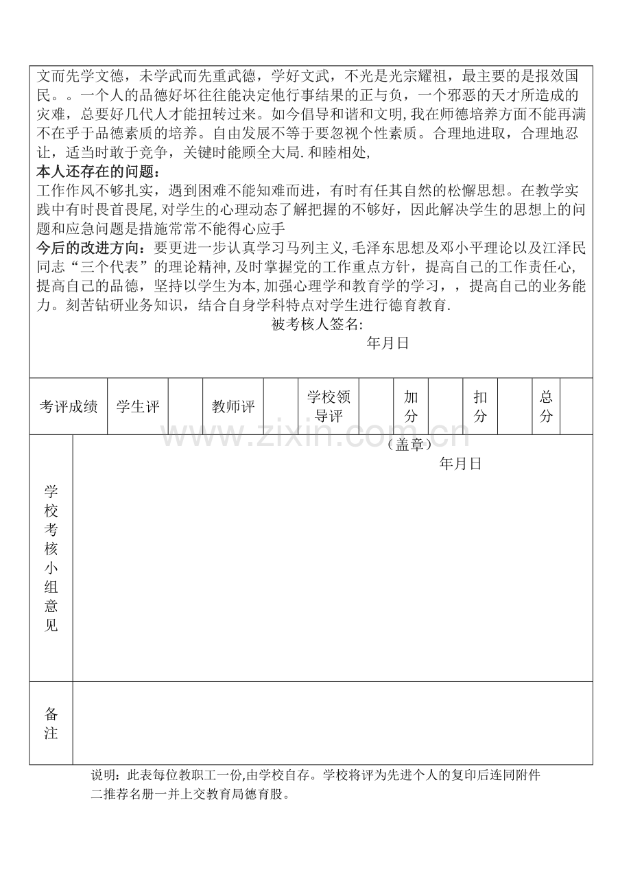 教师师德师风考核登记表.doc_第2页