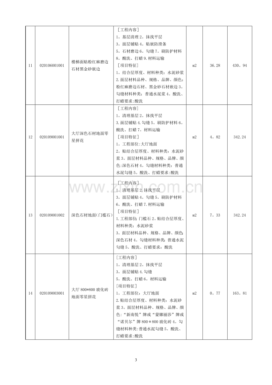 室内装饰工程工程量清单.doc_第3页