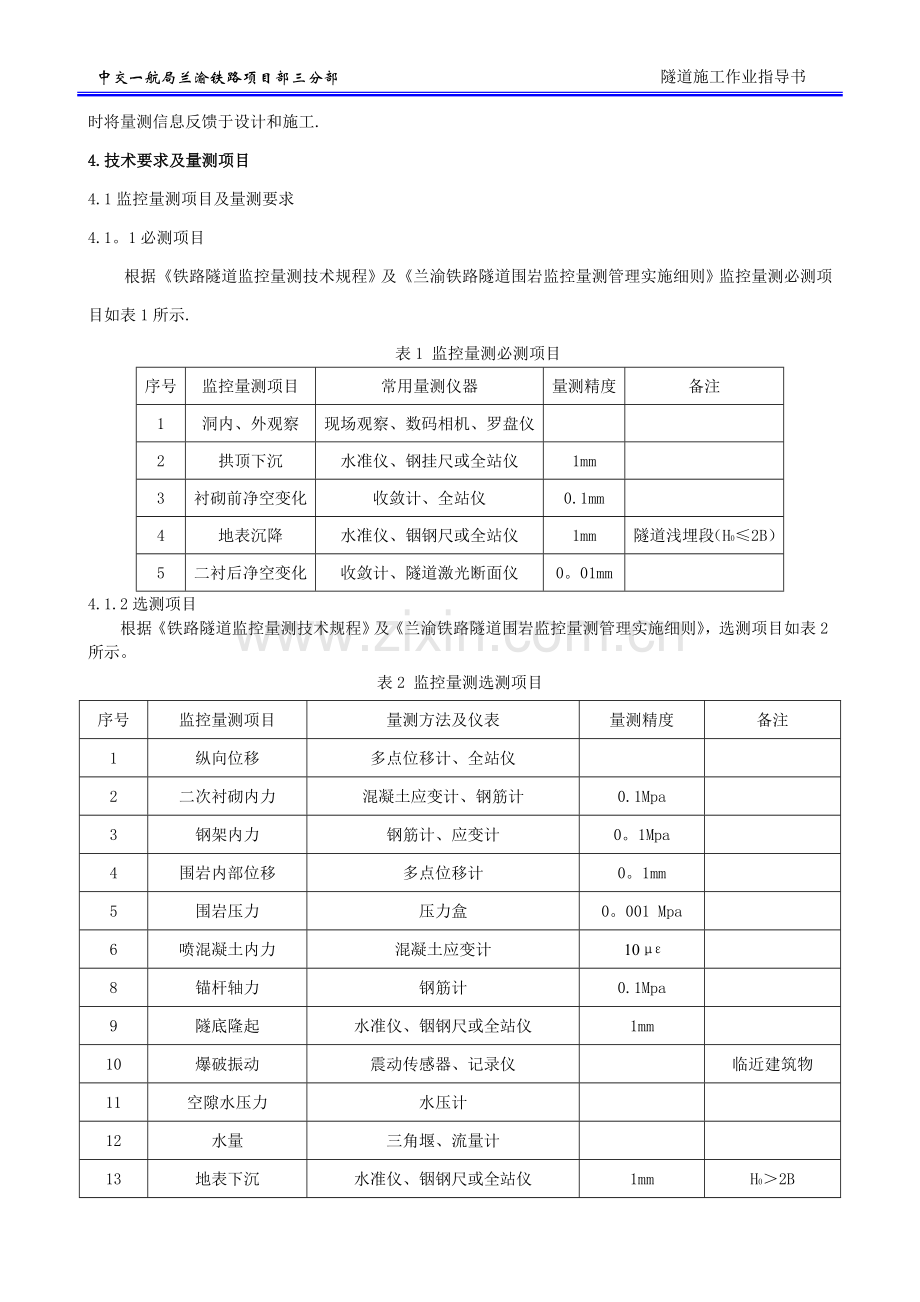 监控量测施工作业指导书.doc_第2页