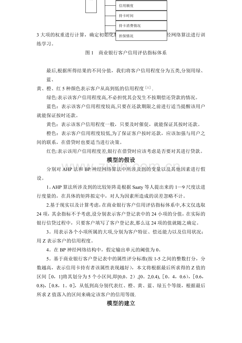 基于AHP法和BP神经网络的商业银行客户信用评估模型.doc_第2页