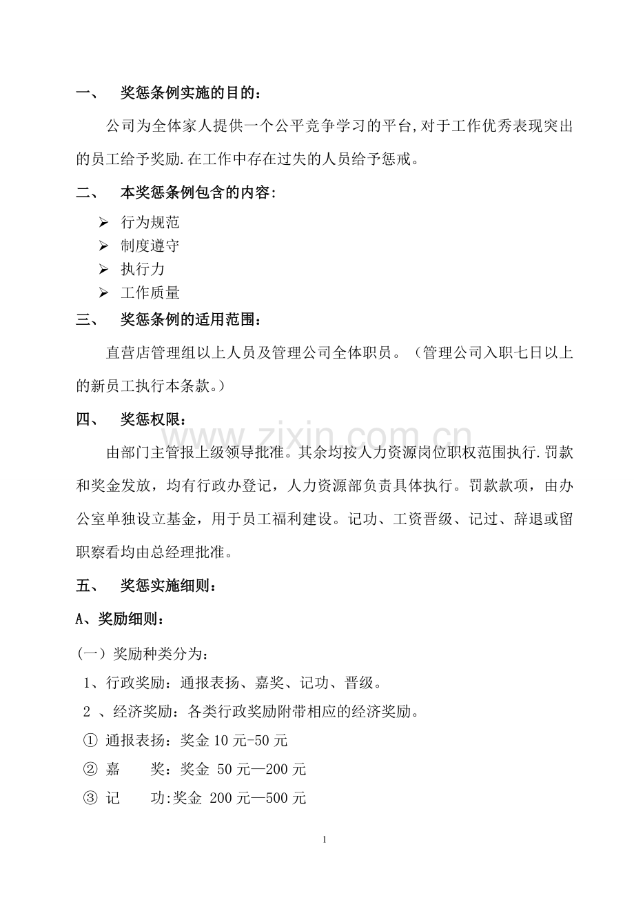 管理公司奖罚条例.doc_第1页