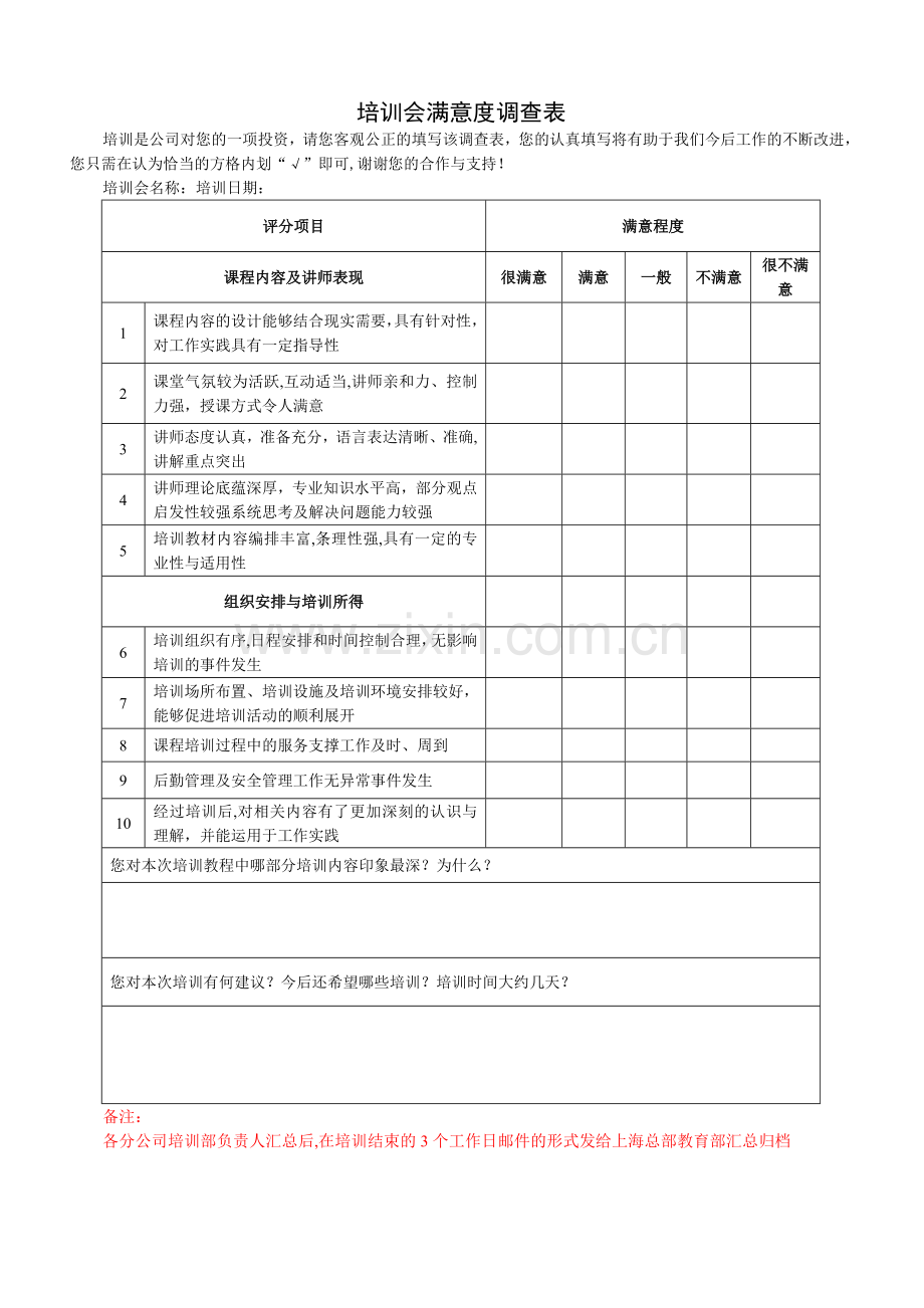 培训会满意度调查表.doc_第1页