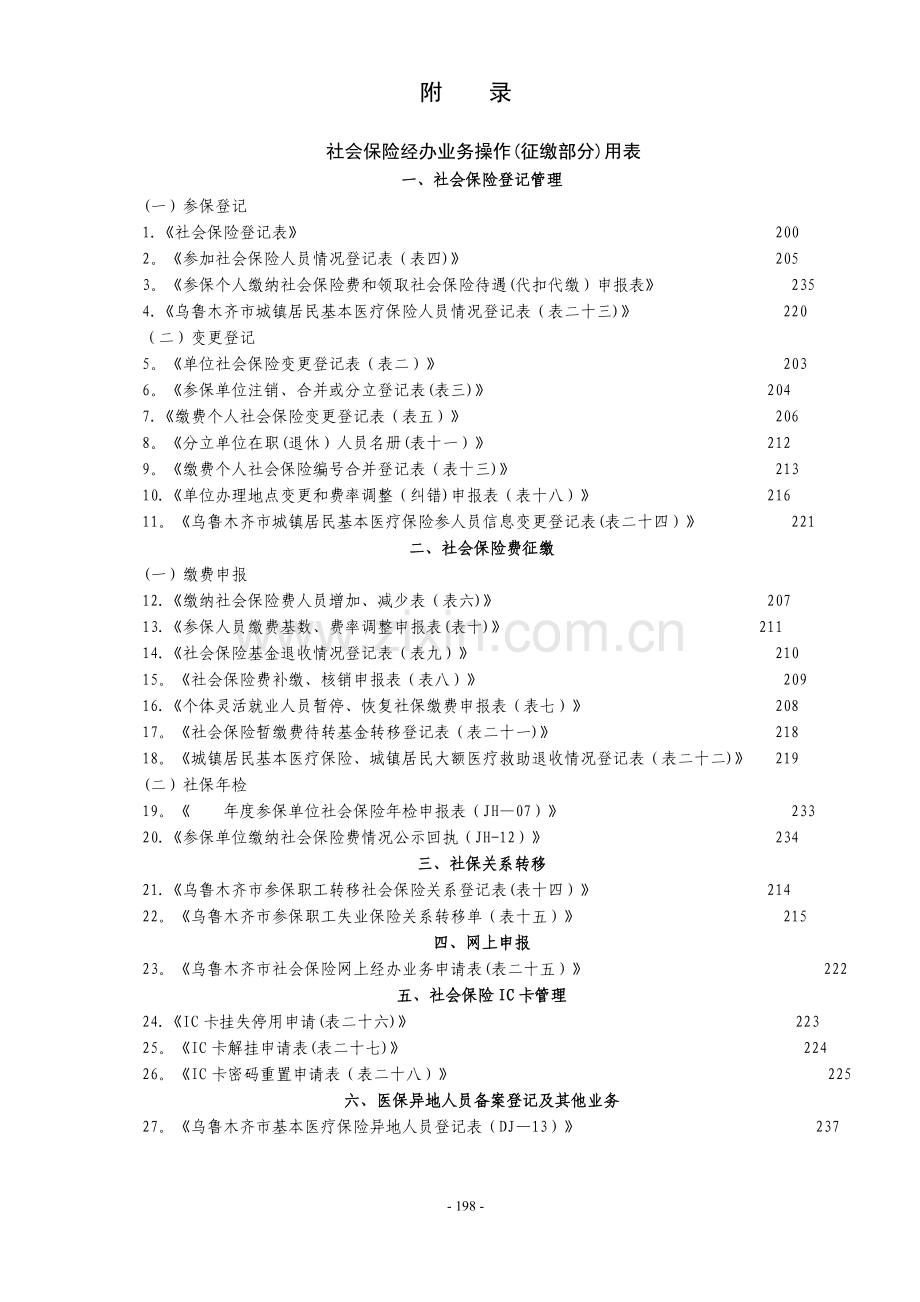 社保局各类常用登记申报(表格大全).doc_第1页