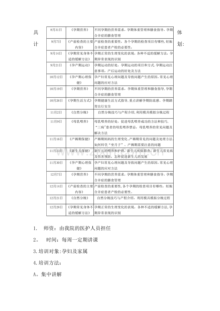 孕妇学校培训计划.doc_第3页