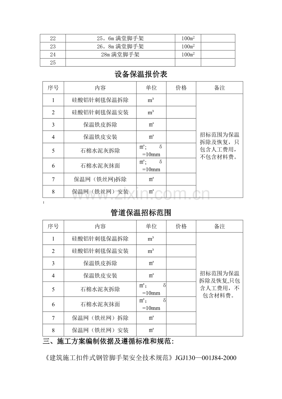 某电公司2016年脚手架、保温外委维护方案.doc_第2页