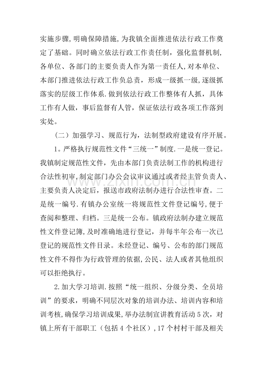 乡镇依法行政工作总结.docx_第2页