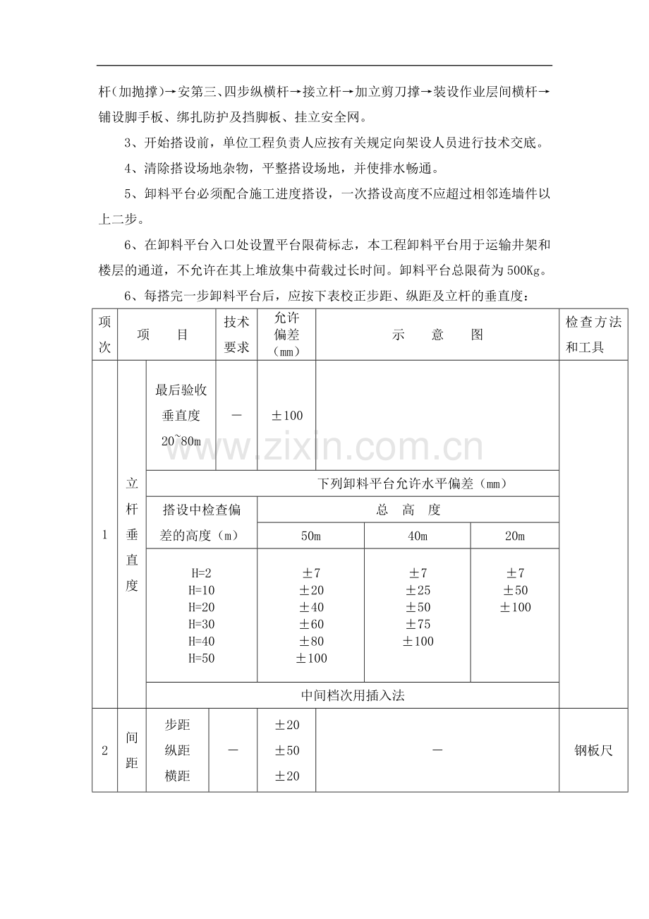 落地式卸料平台施工方案(别墅).doc_第3页