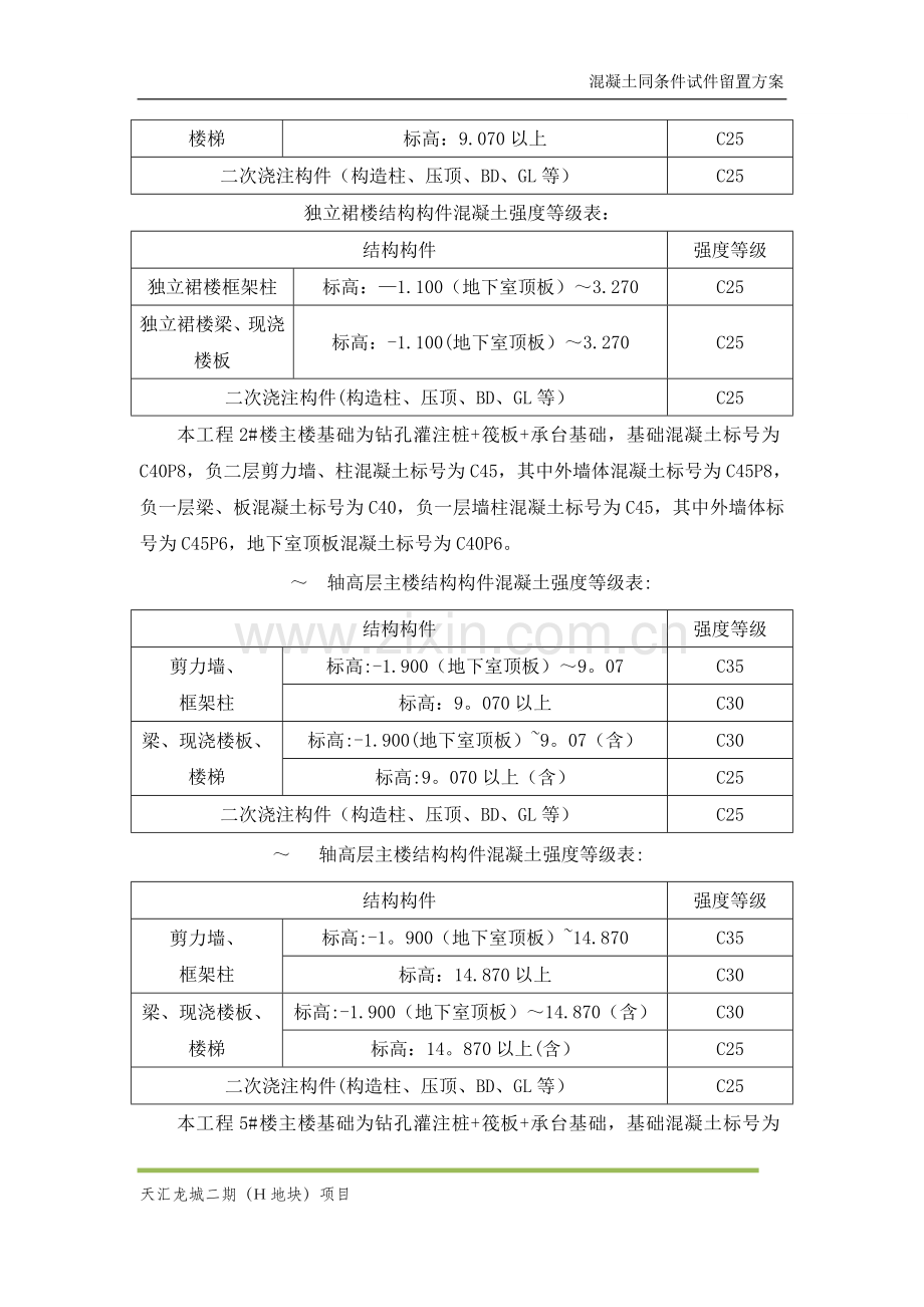 混凝土同条件试块留置方案.doc_第3页