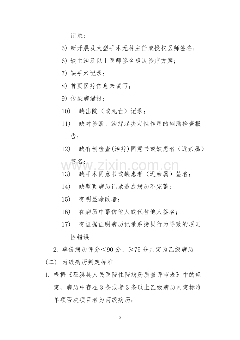 病历质量奖惩规定(定稿).doc_第2页