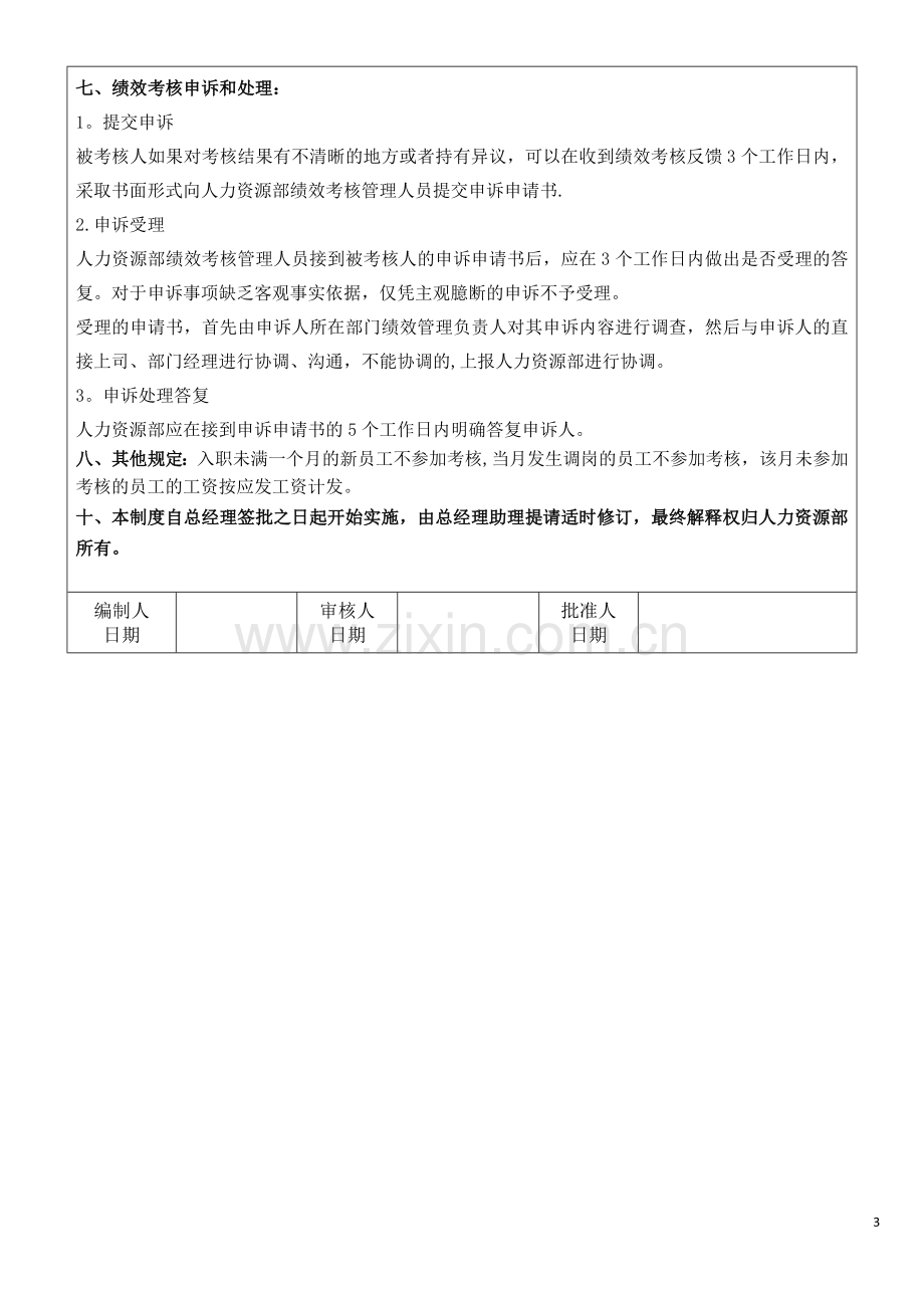 绩效考核制度(修订版).docx_第3页