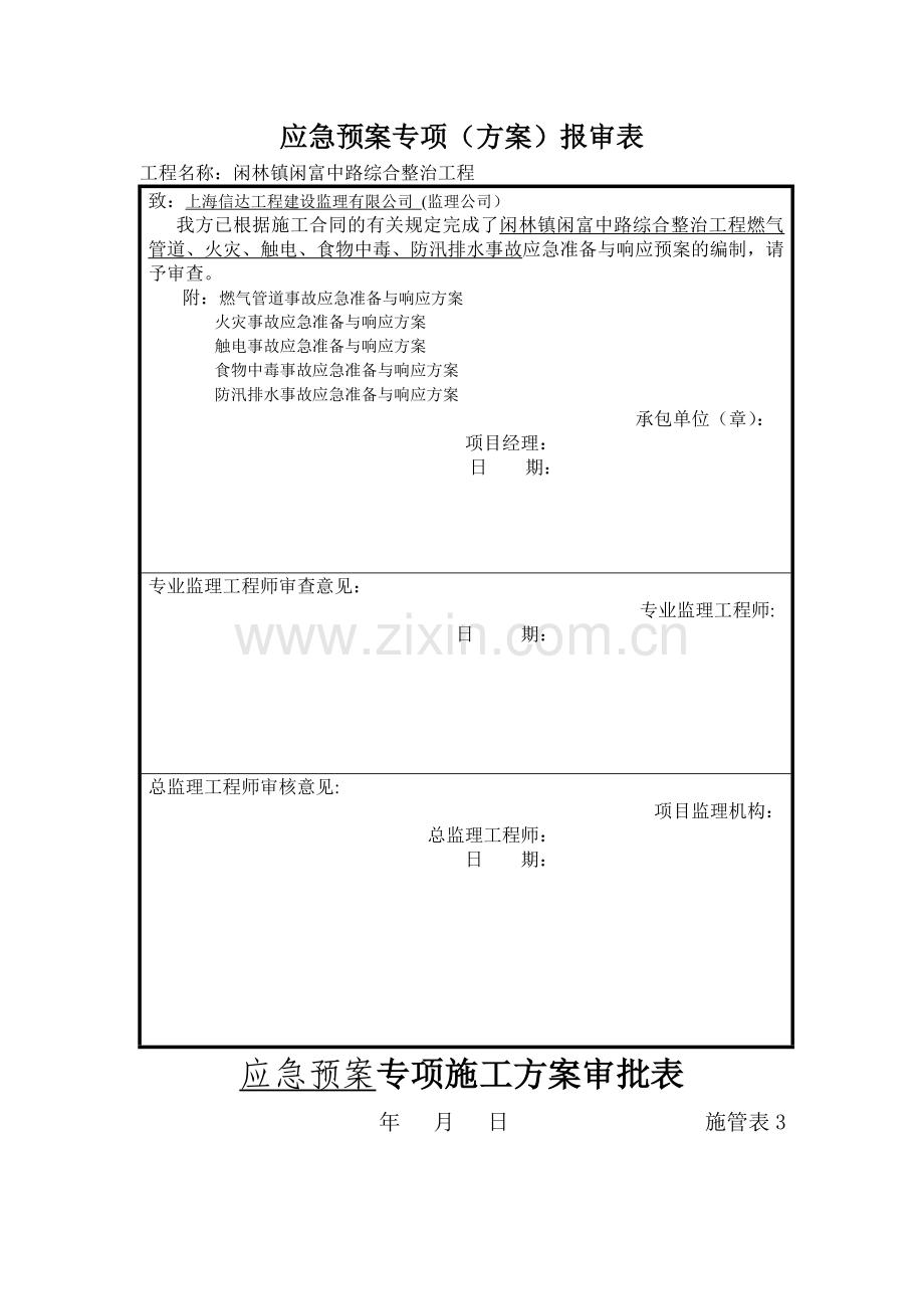 市政工程各应急预案.doc_第1页