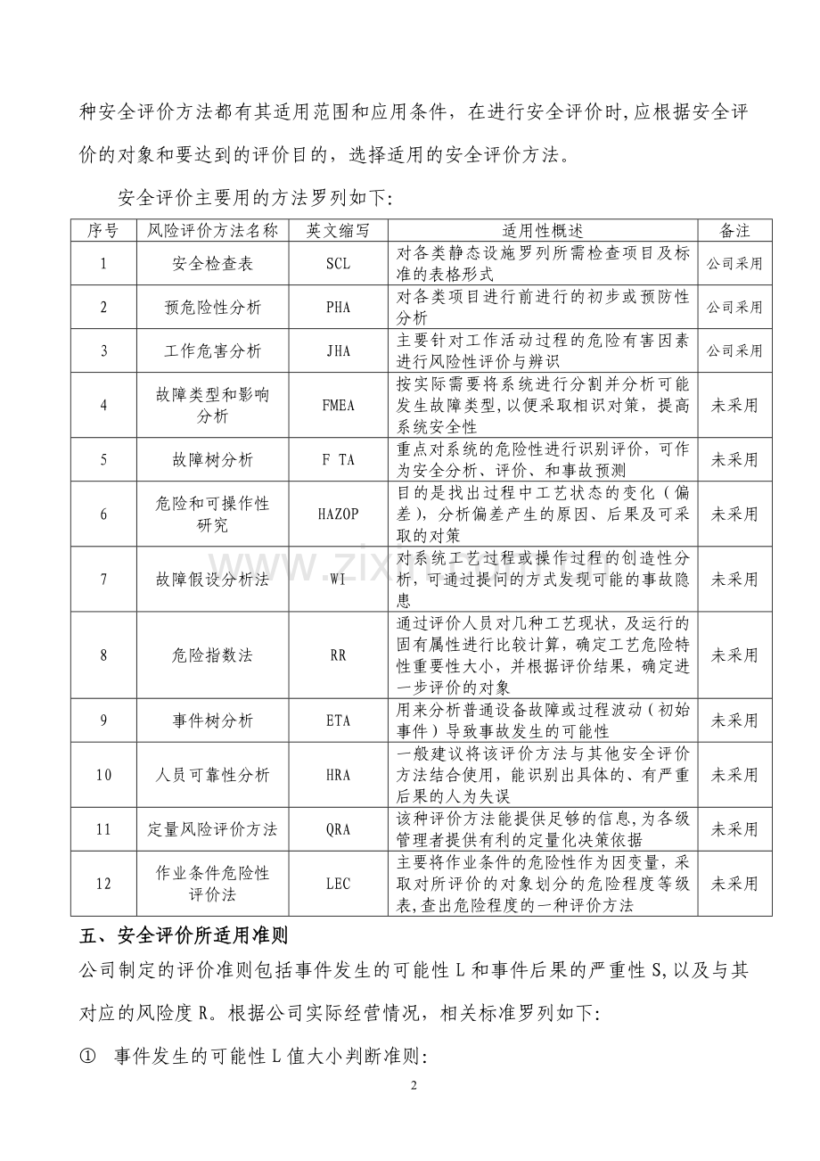 安全风险评价准则.doc_第2页