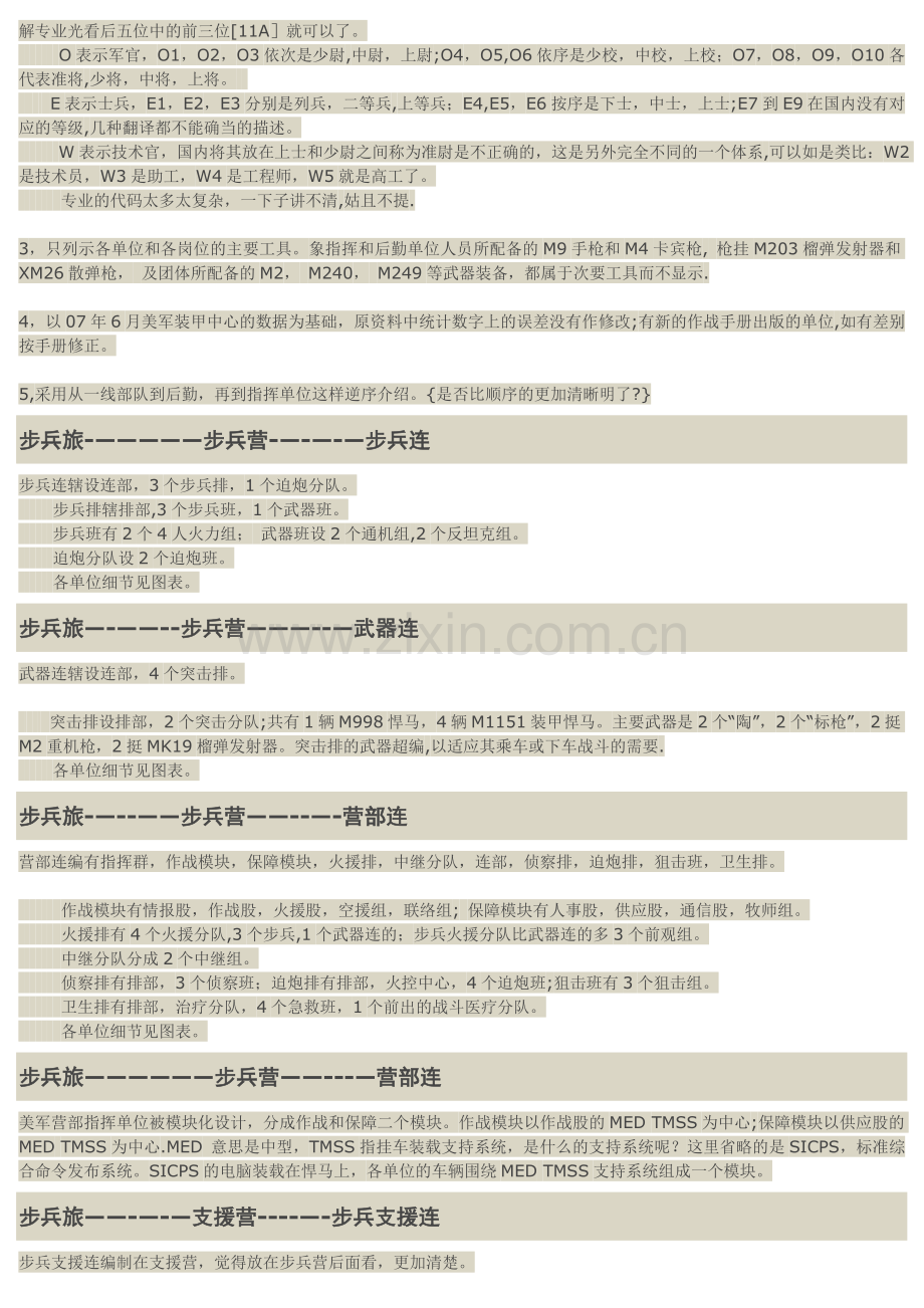 美军步兵旅战斗队(IBCT)编制和岗位参考{07年资料}.doc_第2页