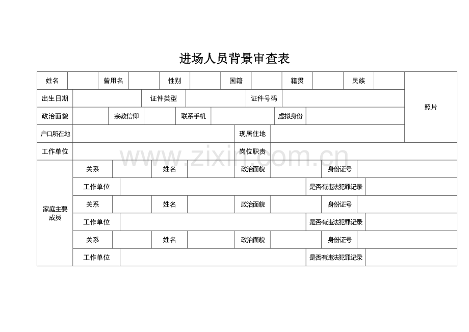 背景审查表.doc_第1页