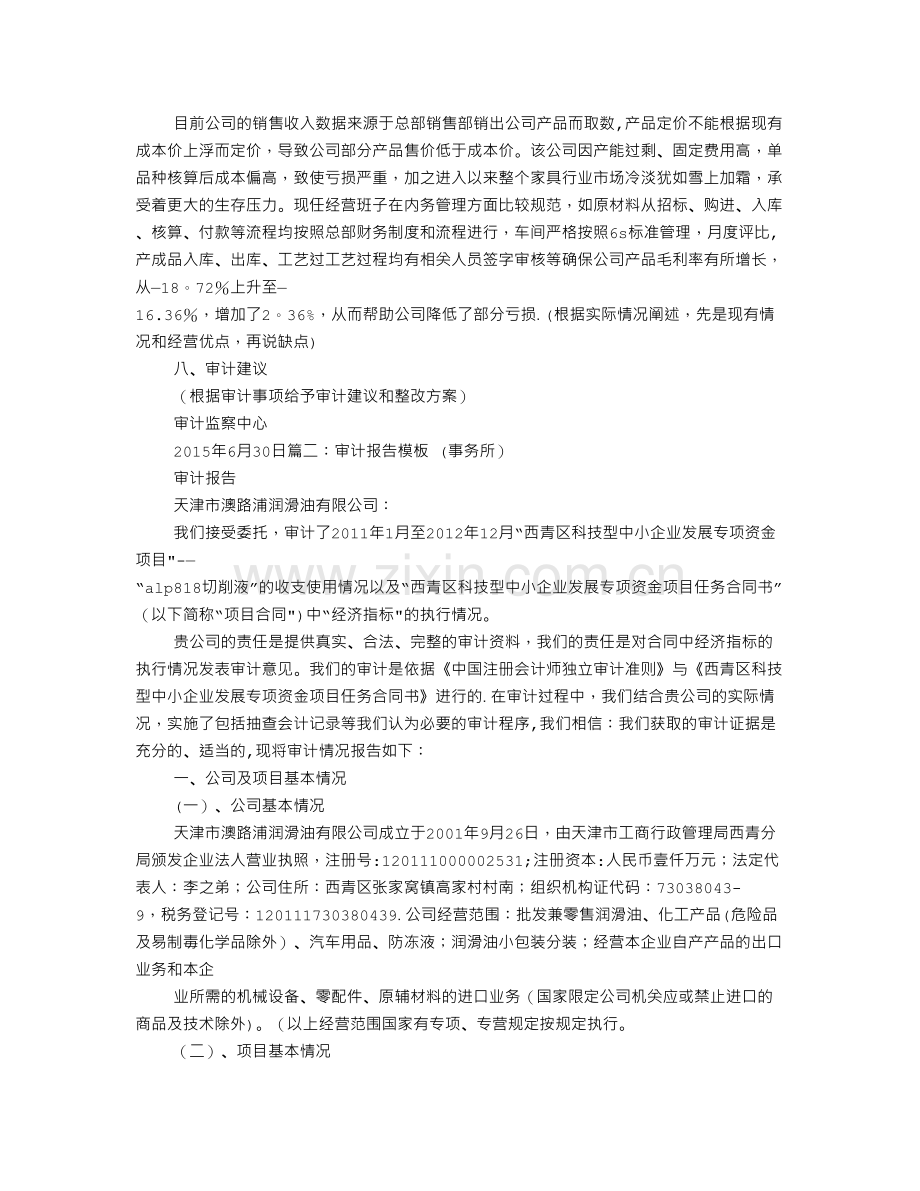 绩效审计报告模板.doc_第2页