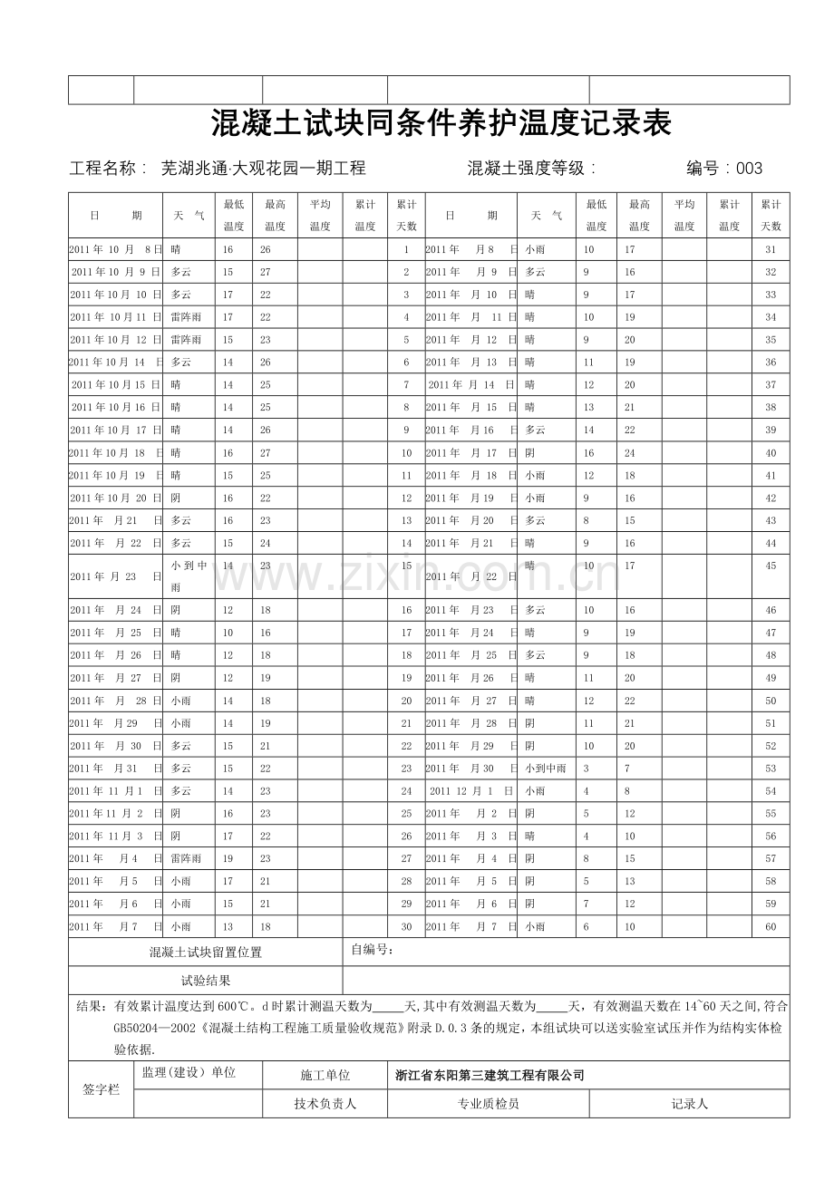 混凝土试块同条件养护温度记录表.doc_第3页