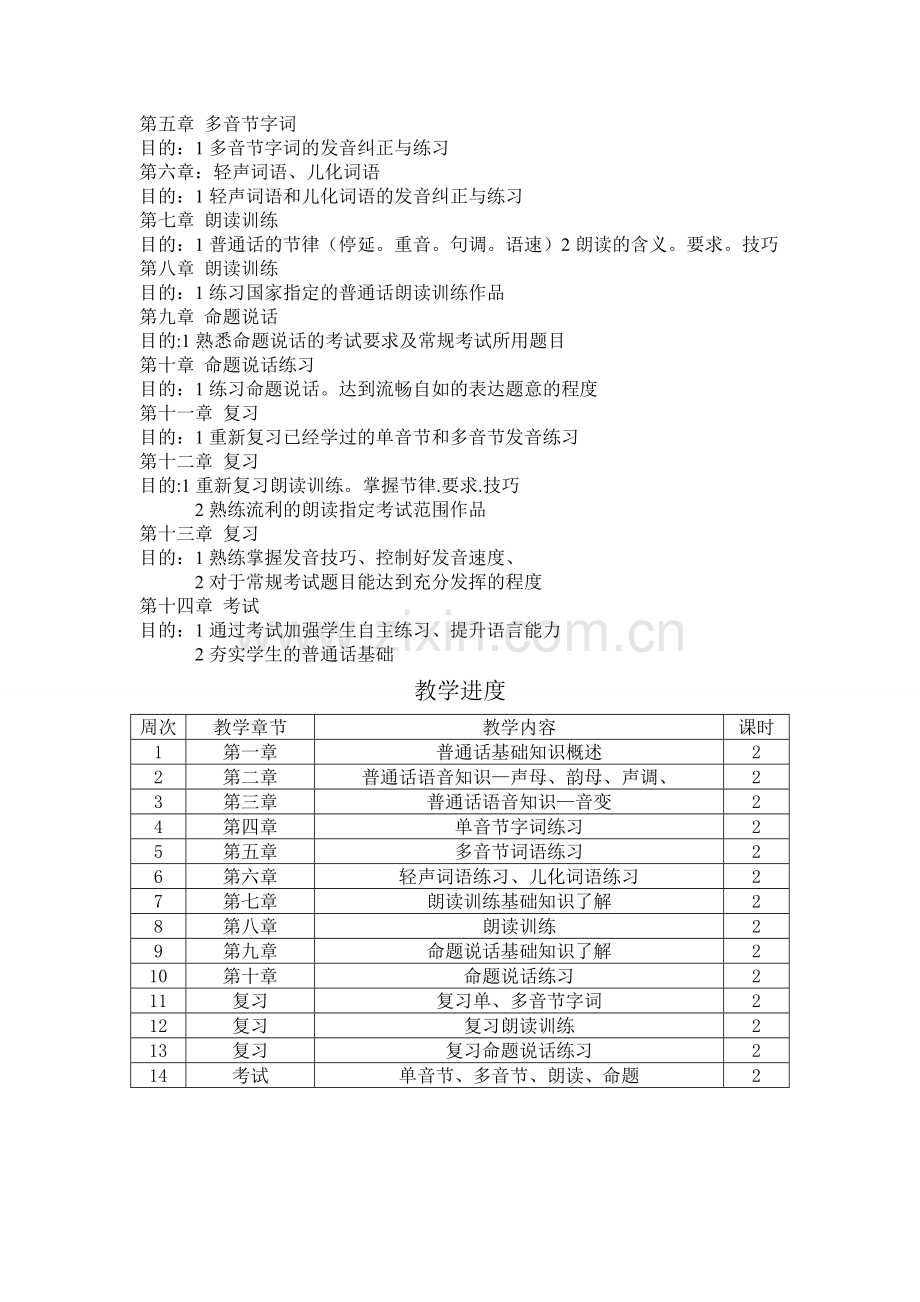 普通话课程教学计划.doc_第2页