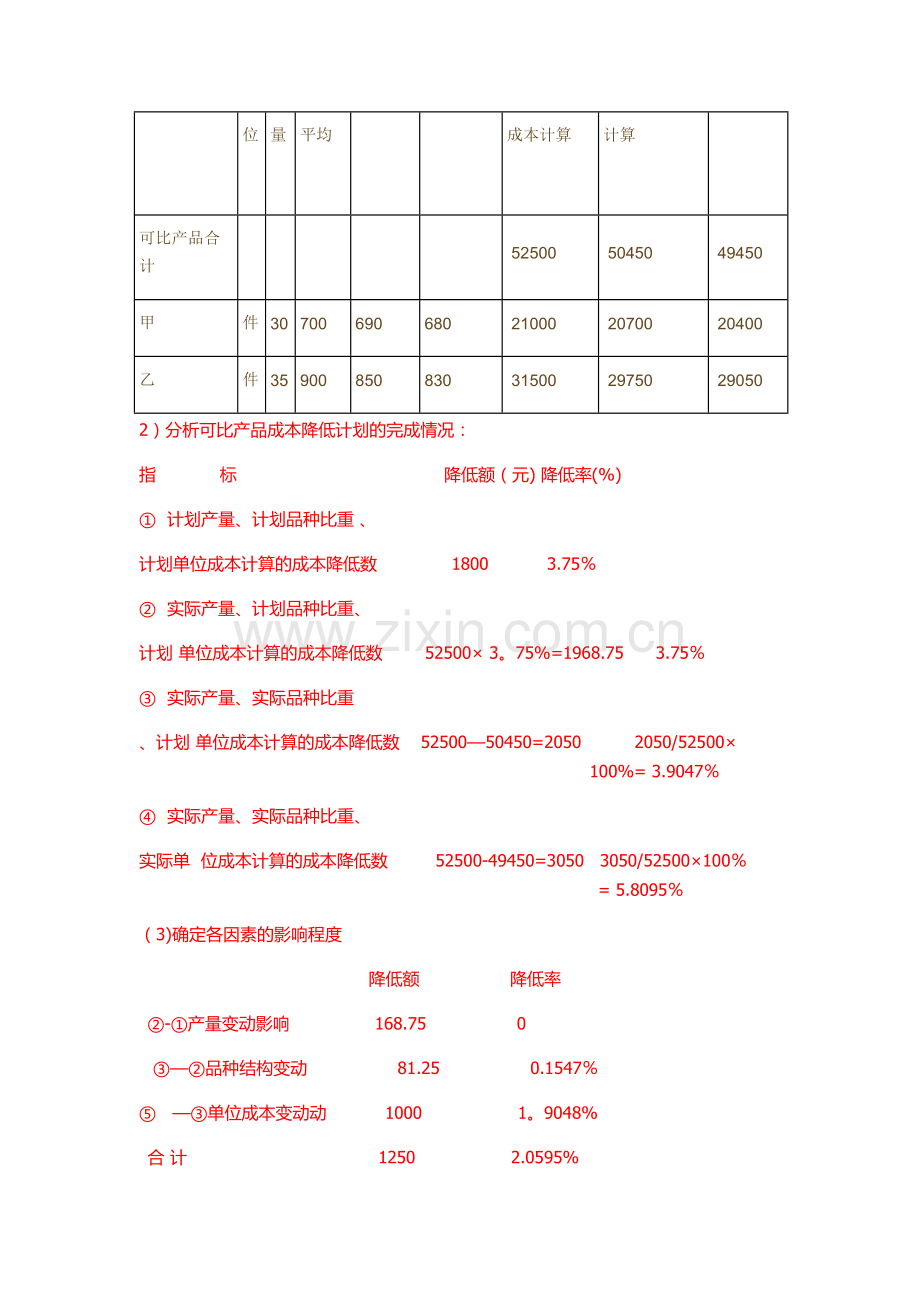 电大《成本会计》形考六答案.doc_第3页