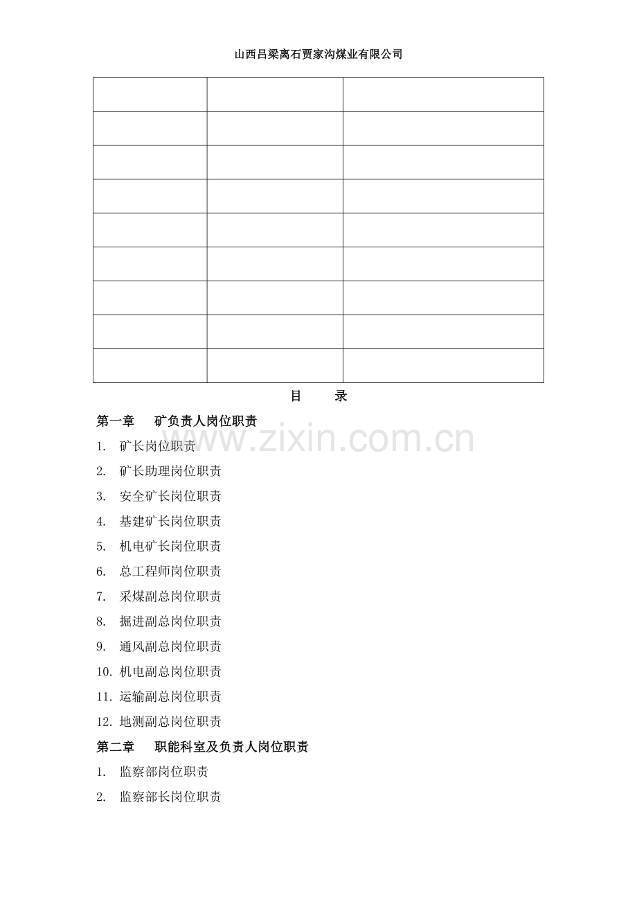 煤矿岗位职责.doc_第2页