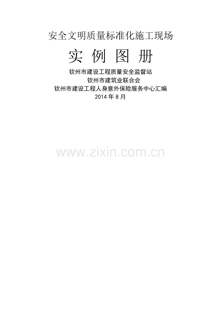 安全文明质量标准化施工现场实例图册(2014.8.19).doc_第1页