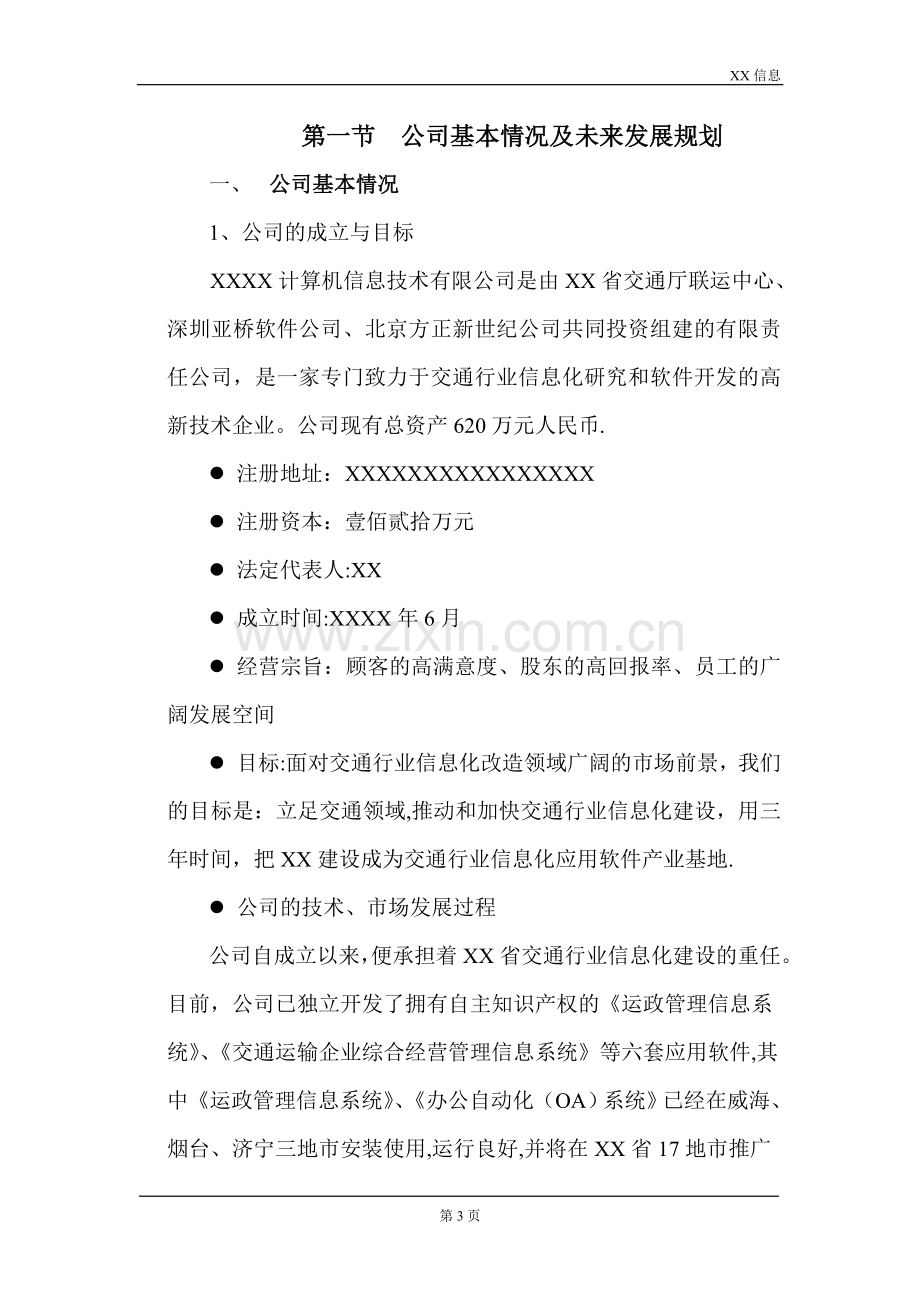 一家IT企业的商业计划书.doc_第3页