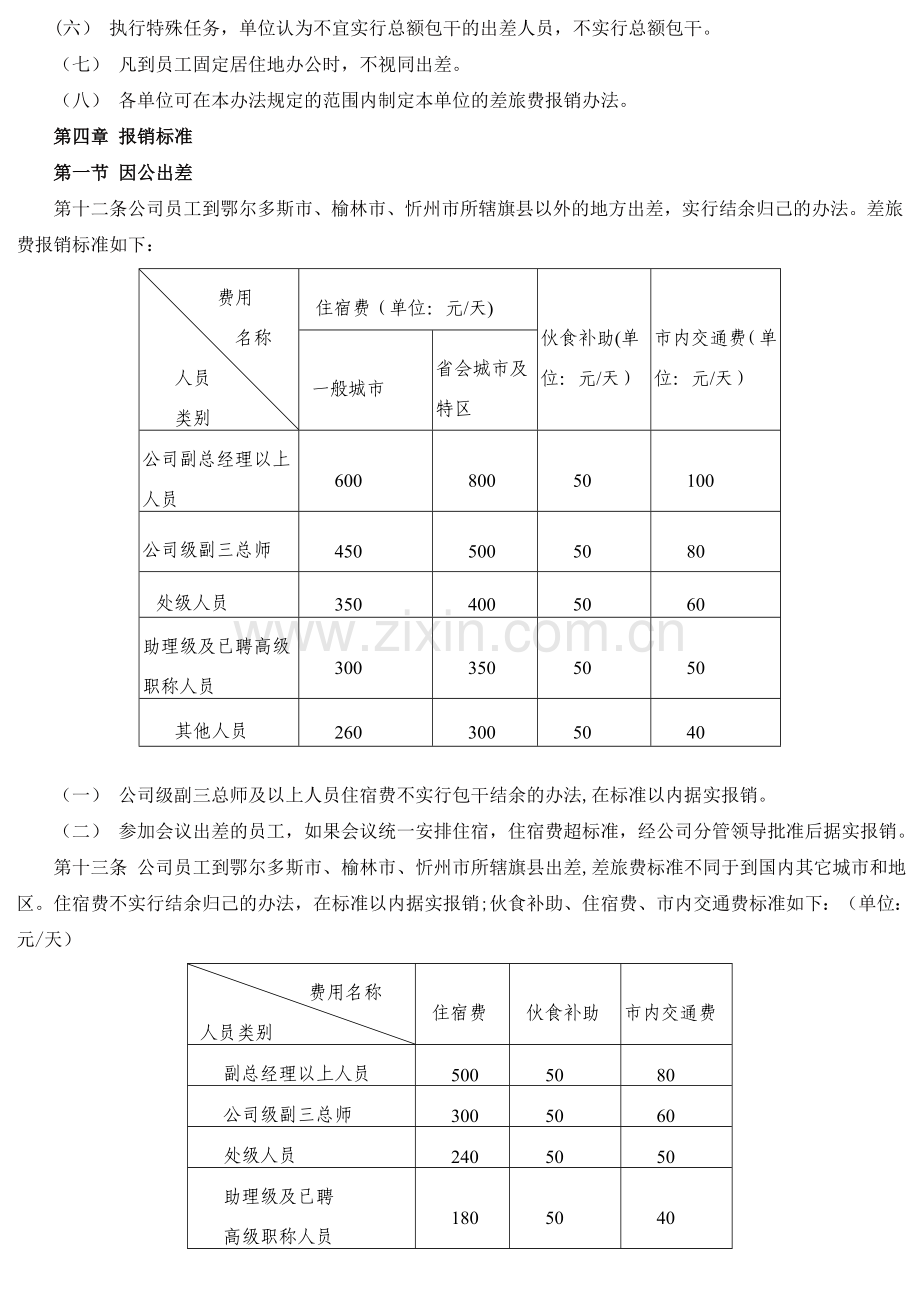 神华神东煤炭公司差旅费管理办法(个人转载).doc_第2页