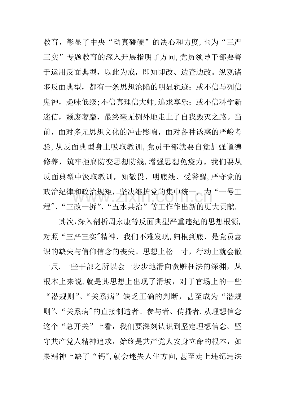 三严三实集中学习讨论情况汇报材料.docx_第2页