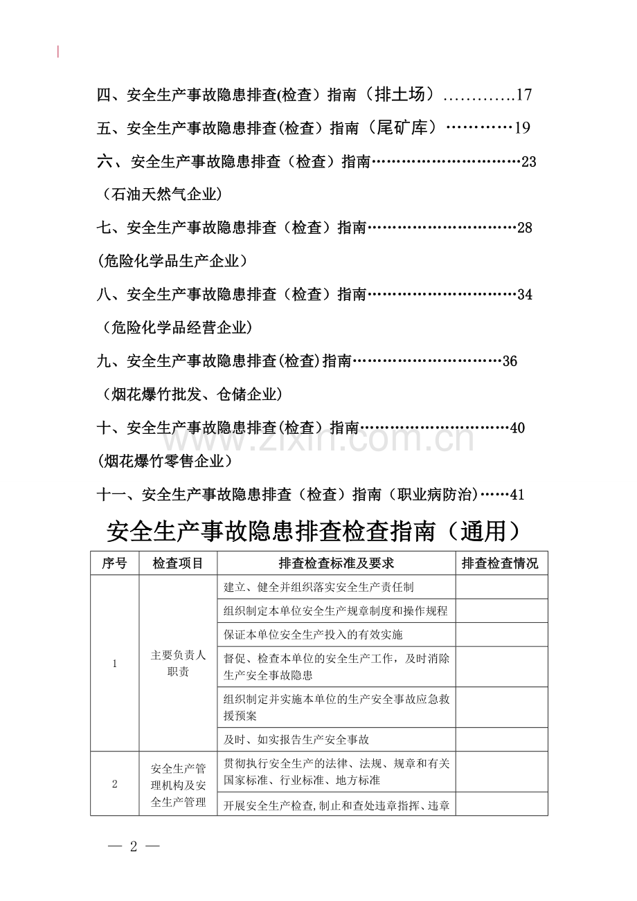 安全生产事故隐患排查(检查)指南.doc_第2页