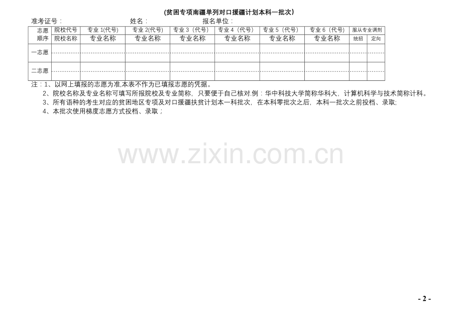 网上填报志愿草表.doc_第2页