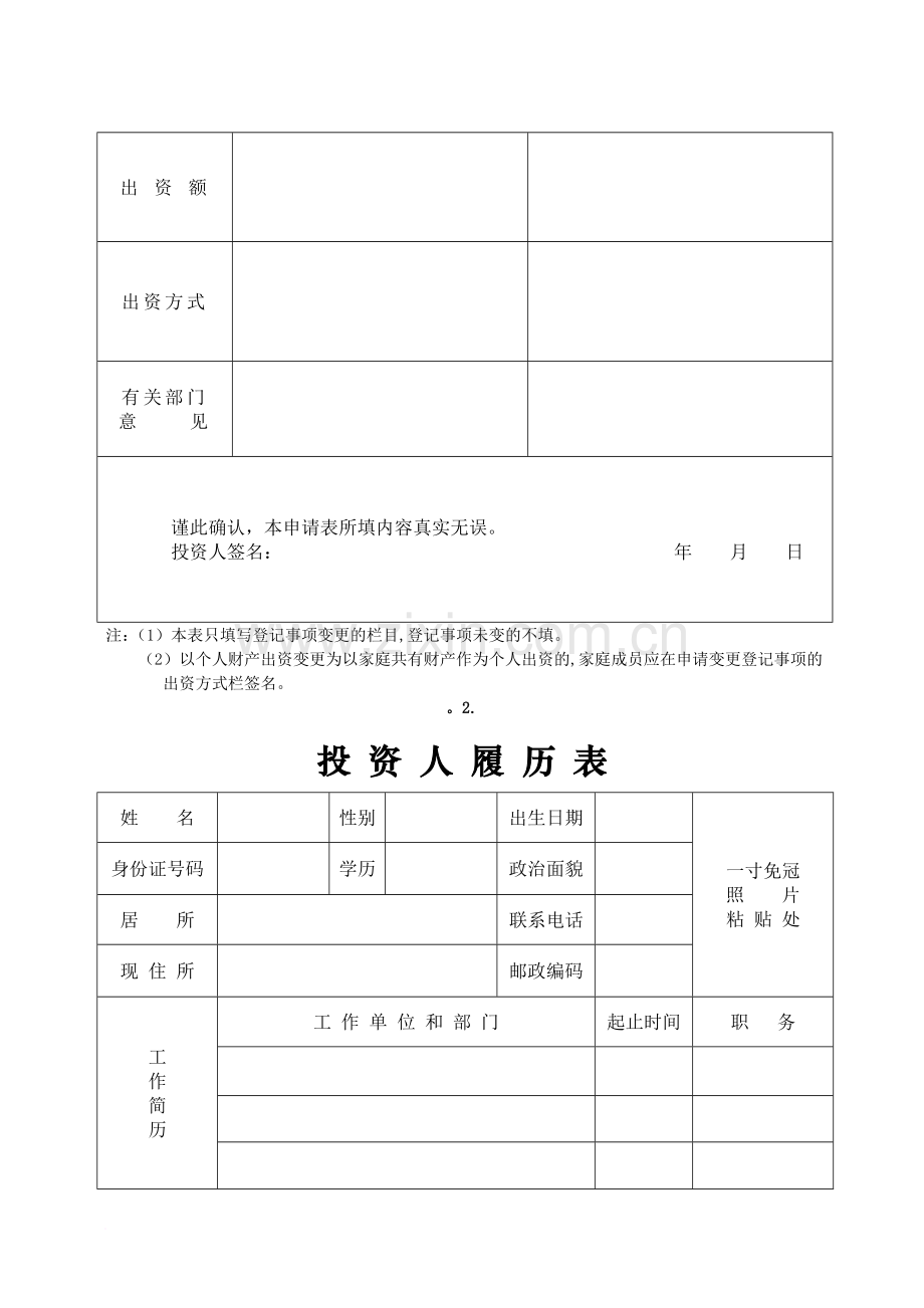 个人独资企业变更登记申请书企业名范文.doc_第3页