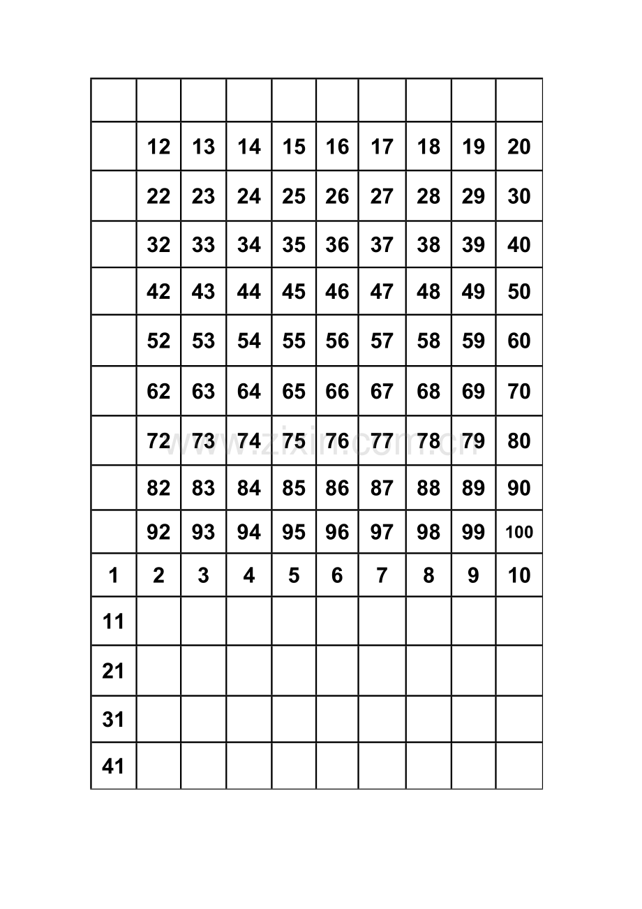 百数表表格制作.doc_第1页