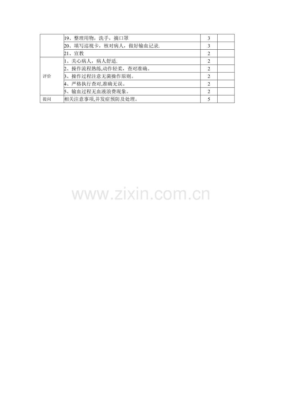 密闭式静脉输血技术操作流程与考核标准.doc_第2页