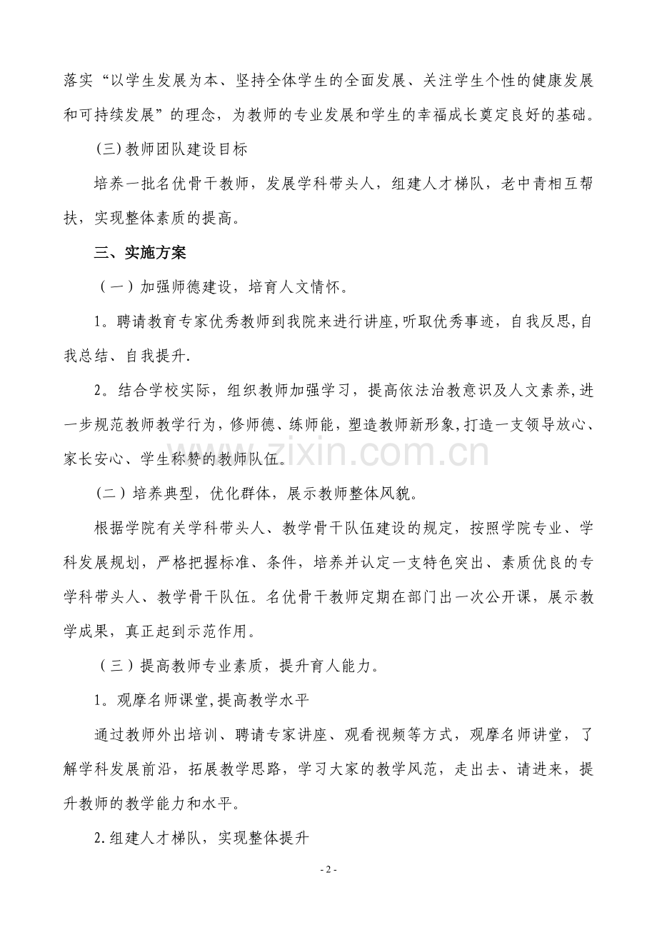 特色项目建设师资队伍建设方案.doc_第2页