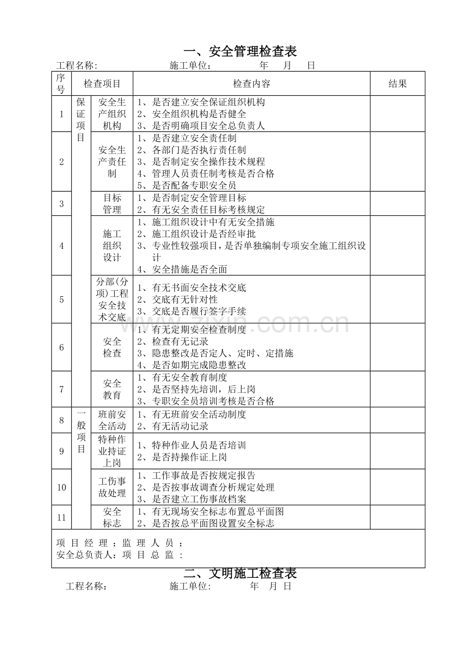 建筑工程检查用表.doc_第1页