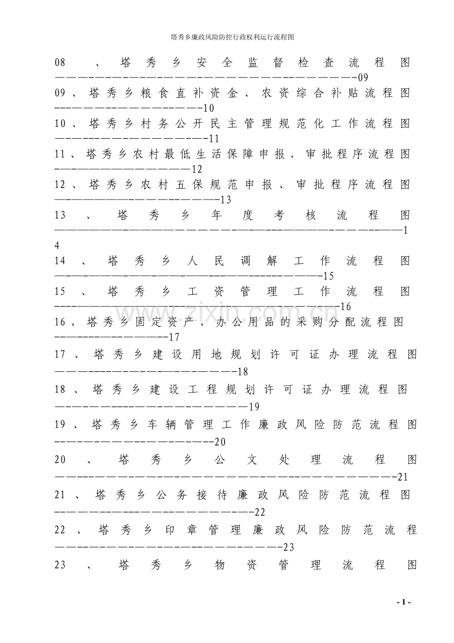 塔秀乡廉政风险防控行政权力运行流程图.doc_第2页