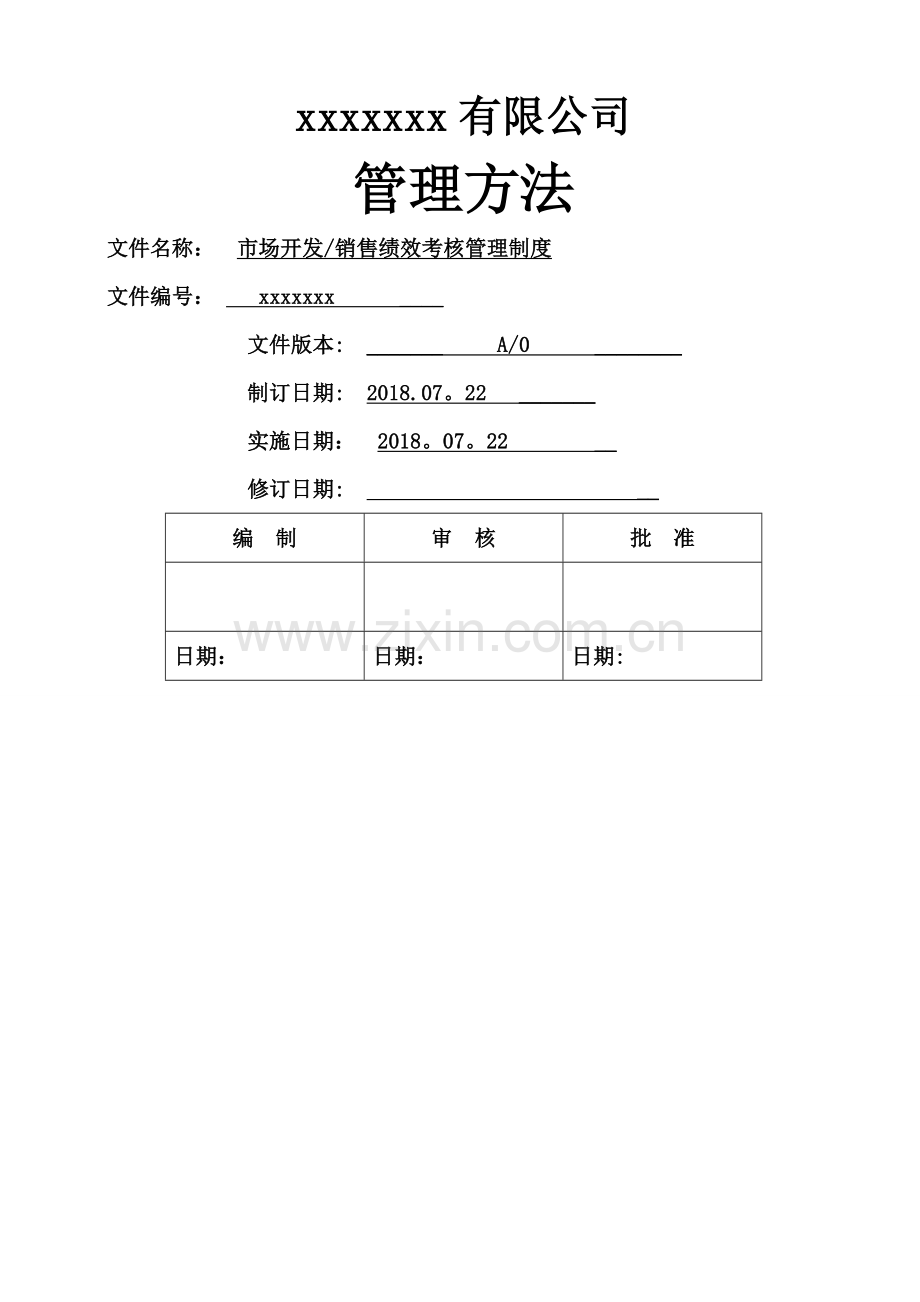 市场开发销售绩效考核管理制度.doc_第1页