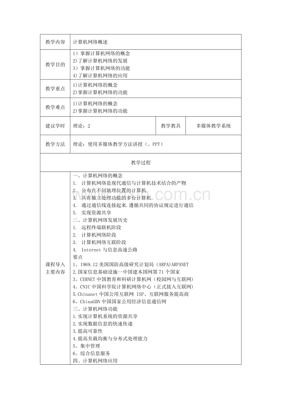 计算机网络技术教案.doc_第2页