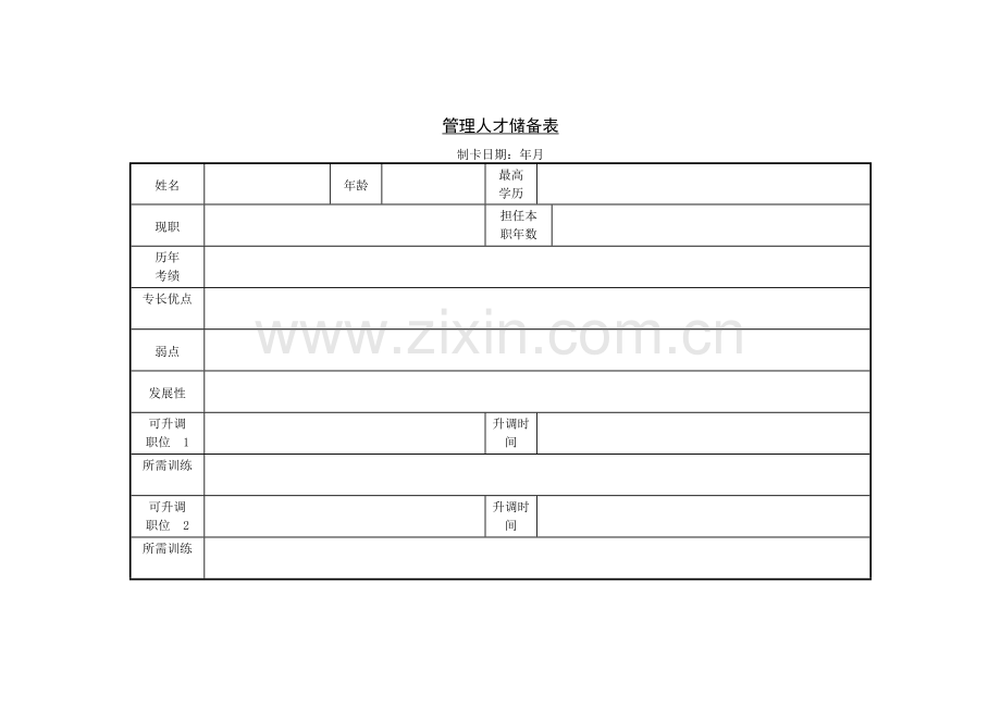 日常员工管理表格.doc_第1页