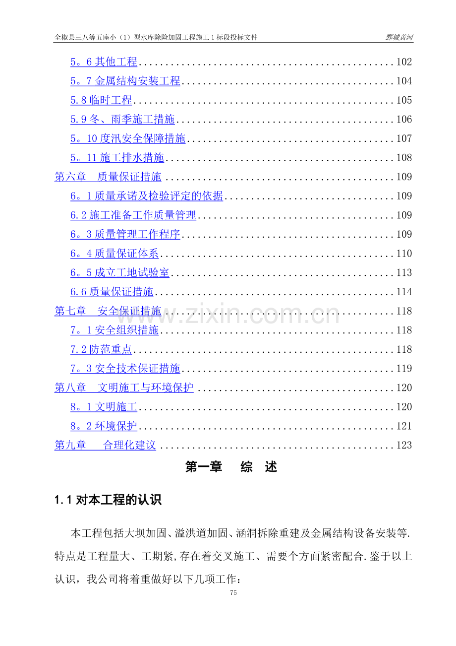 三八水库施工组织设计.doc_第2页