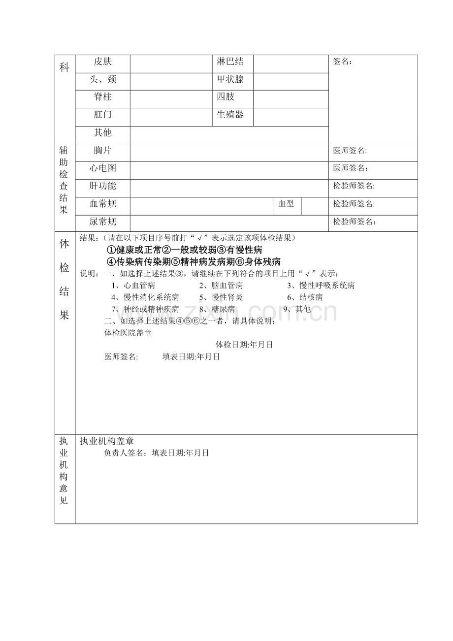 广东省护士延续注册体检表.doc_第2页