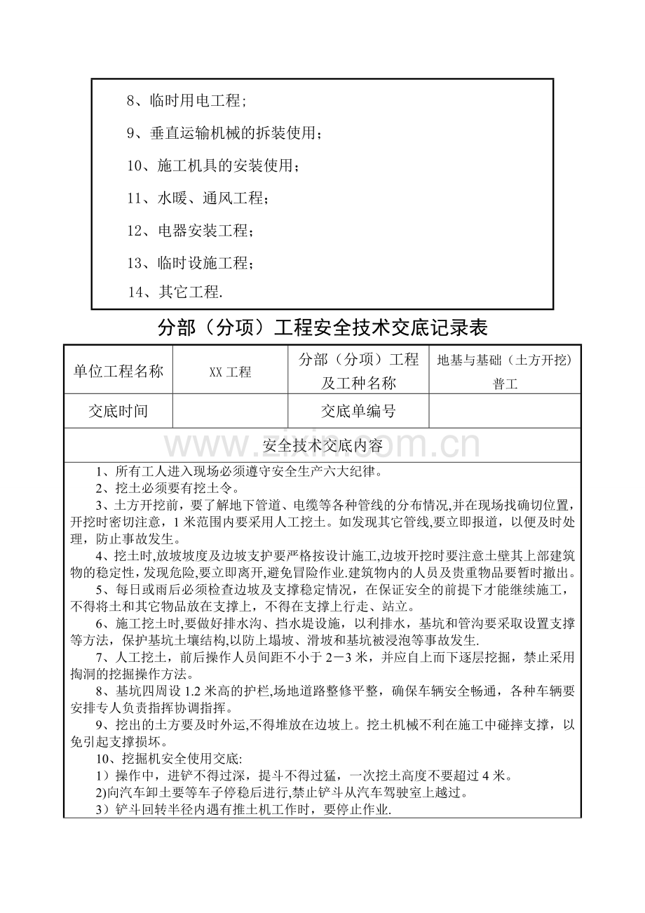 安全技术交底全套(范本).doc_第2页