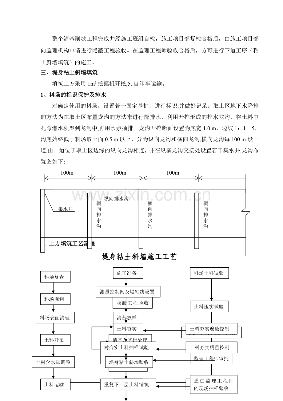 粘土斜墙施工方案.doc_第3页