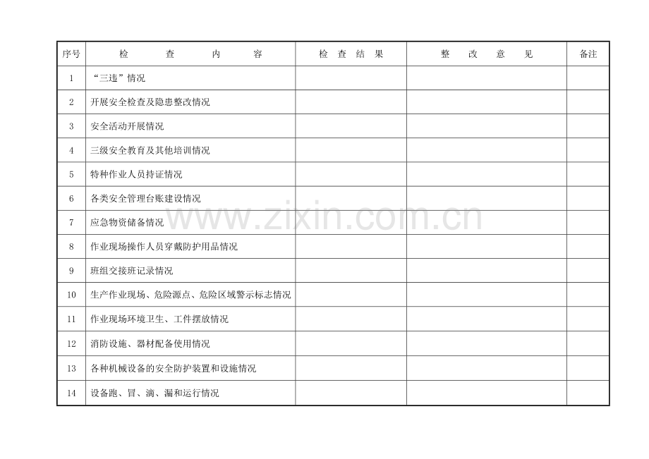 日常安全检查记录台账48562.doc_第2页