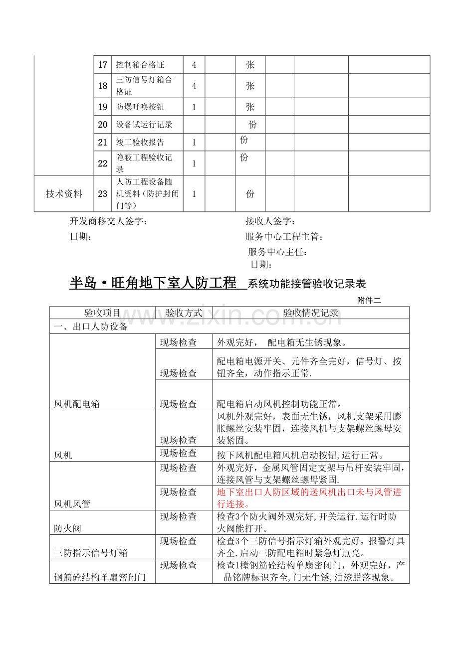 物业接管验收(地下室人防工程资料汇总表).doc_第2页